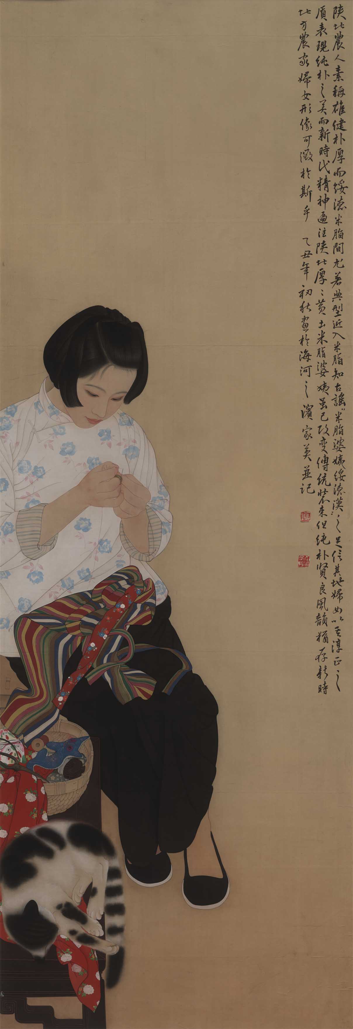 何家英作品欣赏仕女画