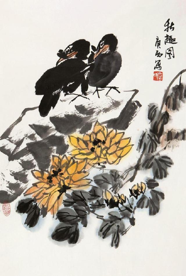 詹庚西花鸟作品欣赏二