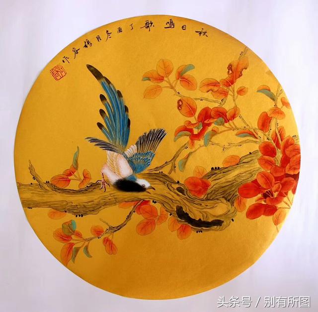 张容国画花鸟图片图片