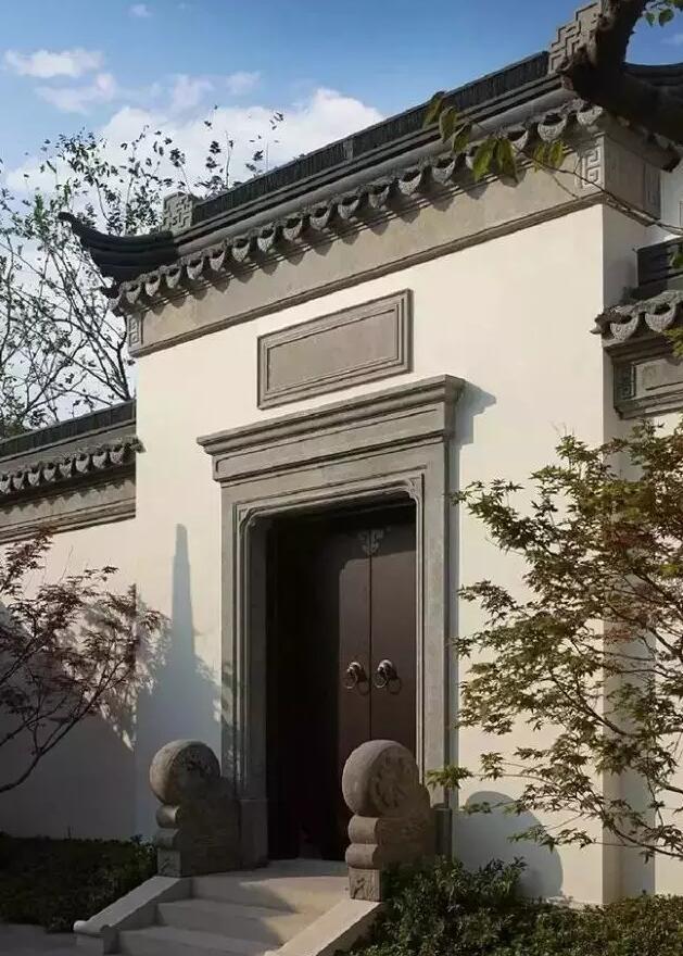 中式庭院大门门柱造型图片