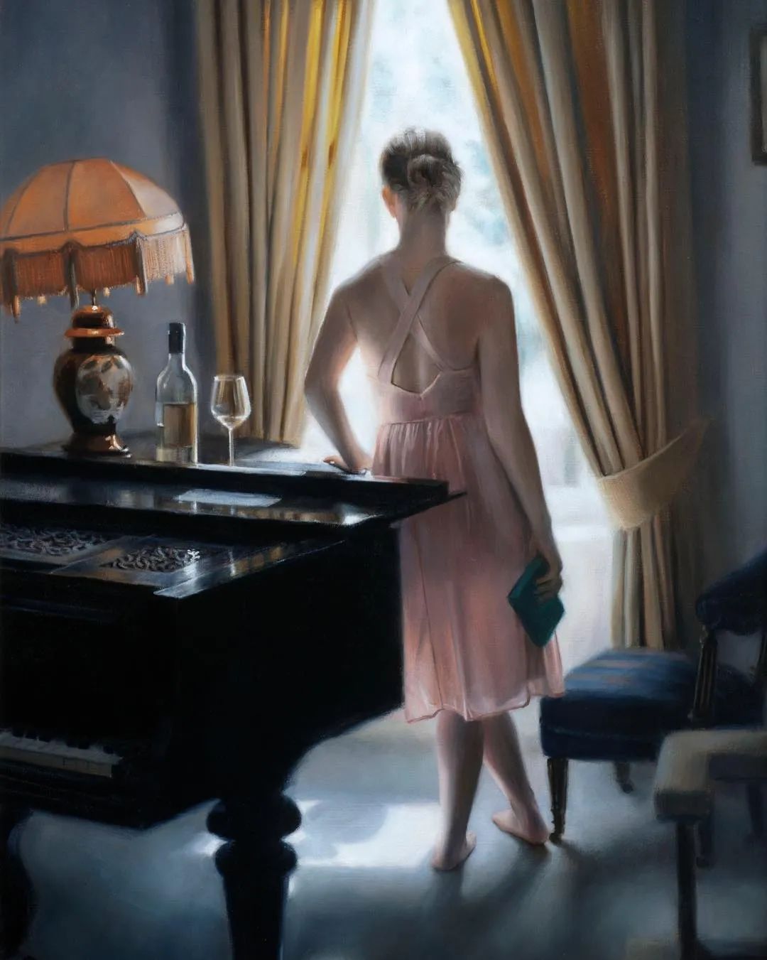 写实油画中那些安静恬美的女子真迷人