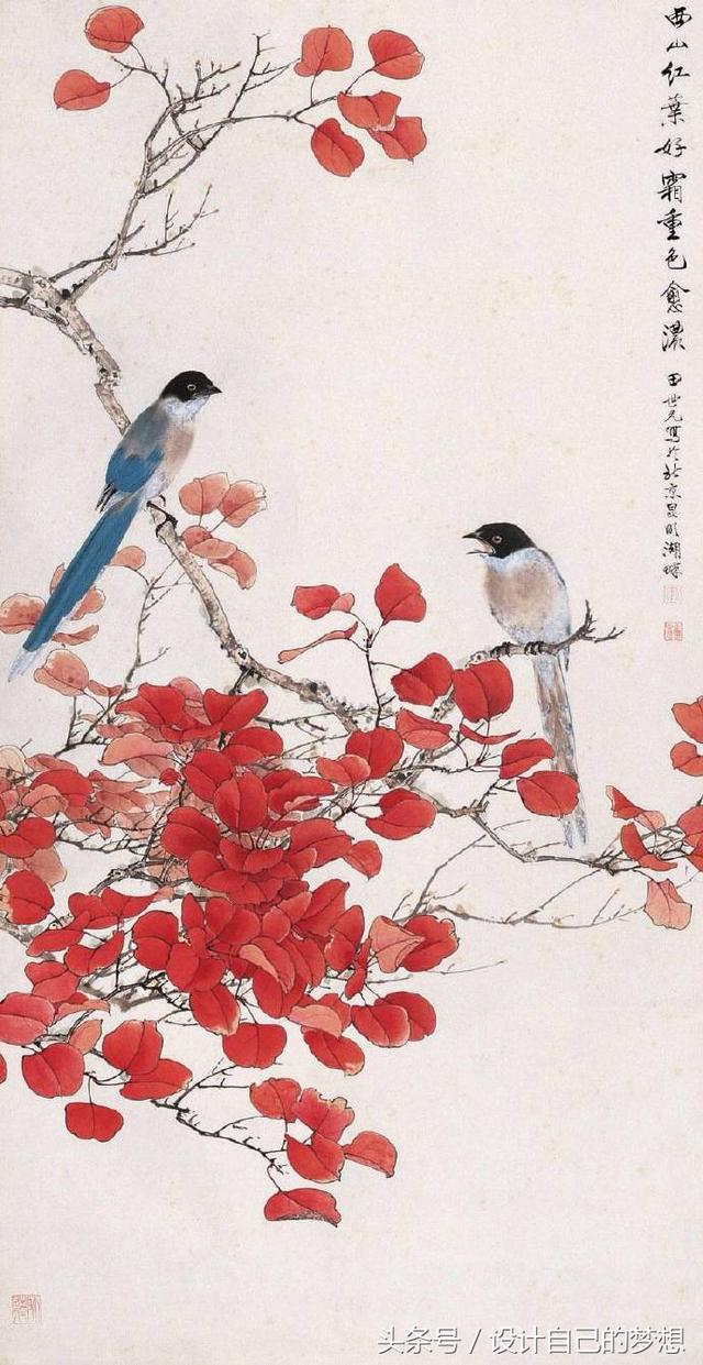 工笔花鸟画泰斗田世光花鸟欣赏