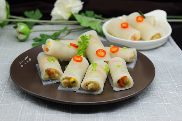 年夜饭美食推荐三鲜萝卜卷的家常做法