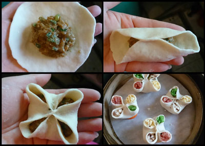 四喜饺子的包法图解法图片