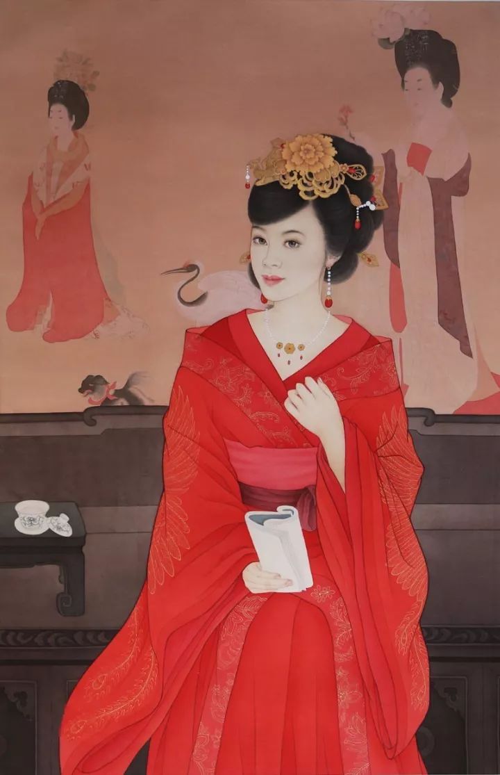 崔景哲画中有佳人绝世而独立