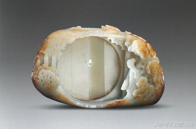 清乾隆 桐荫仕女玉山