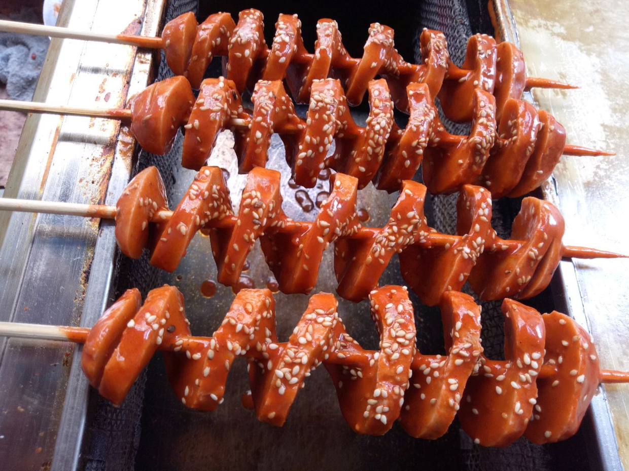 美食小吃教程,烤面筋酱料的秘制配方,正宗西安烤面筋酱料调料专用撒料