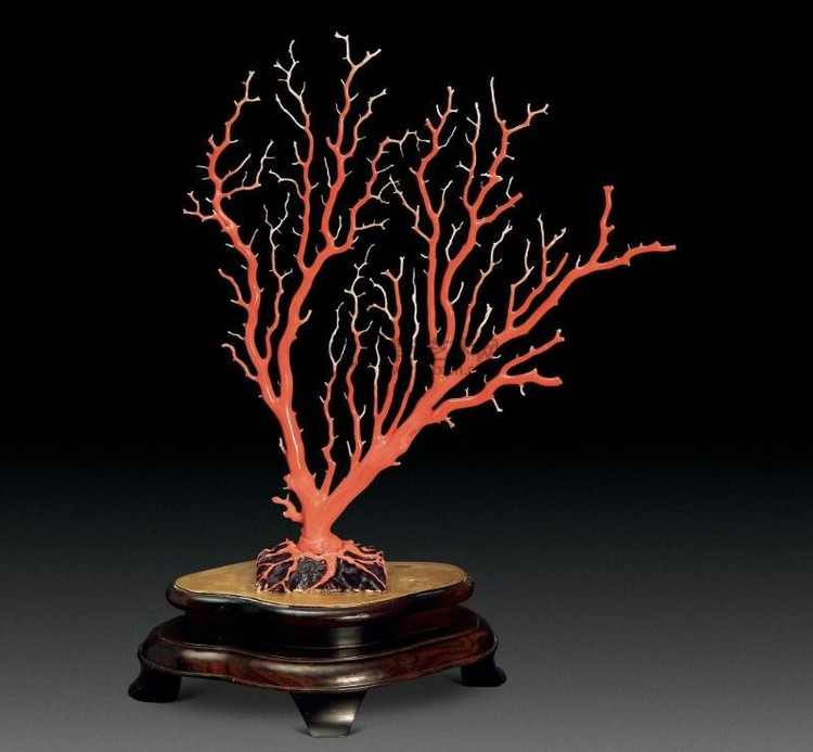 3,民国 珊瑚树形摆件