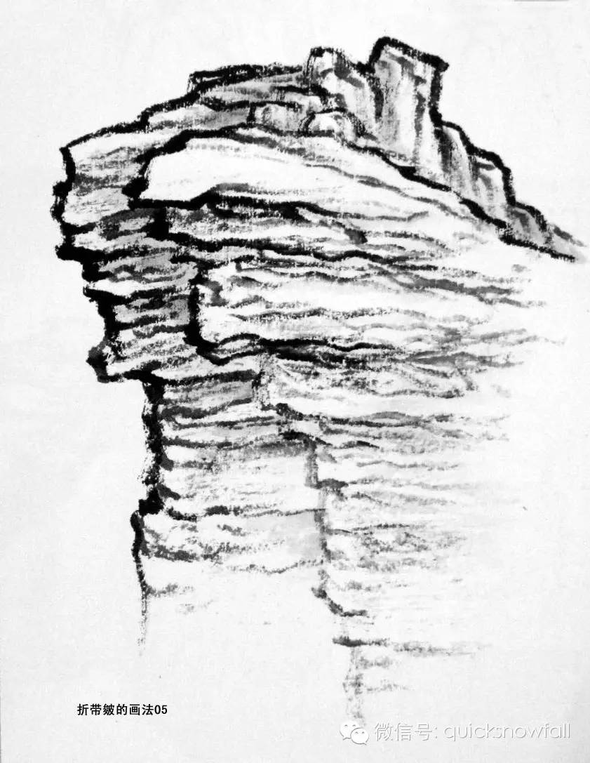 山水画基础教程图文详解山石画法