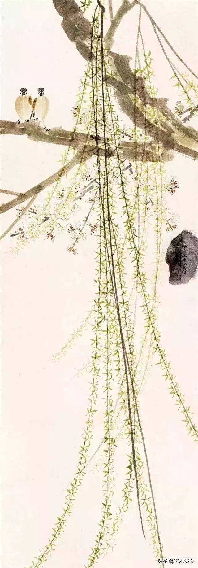 陈树人笔下的杨柳舞春风美醉了