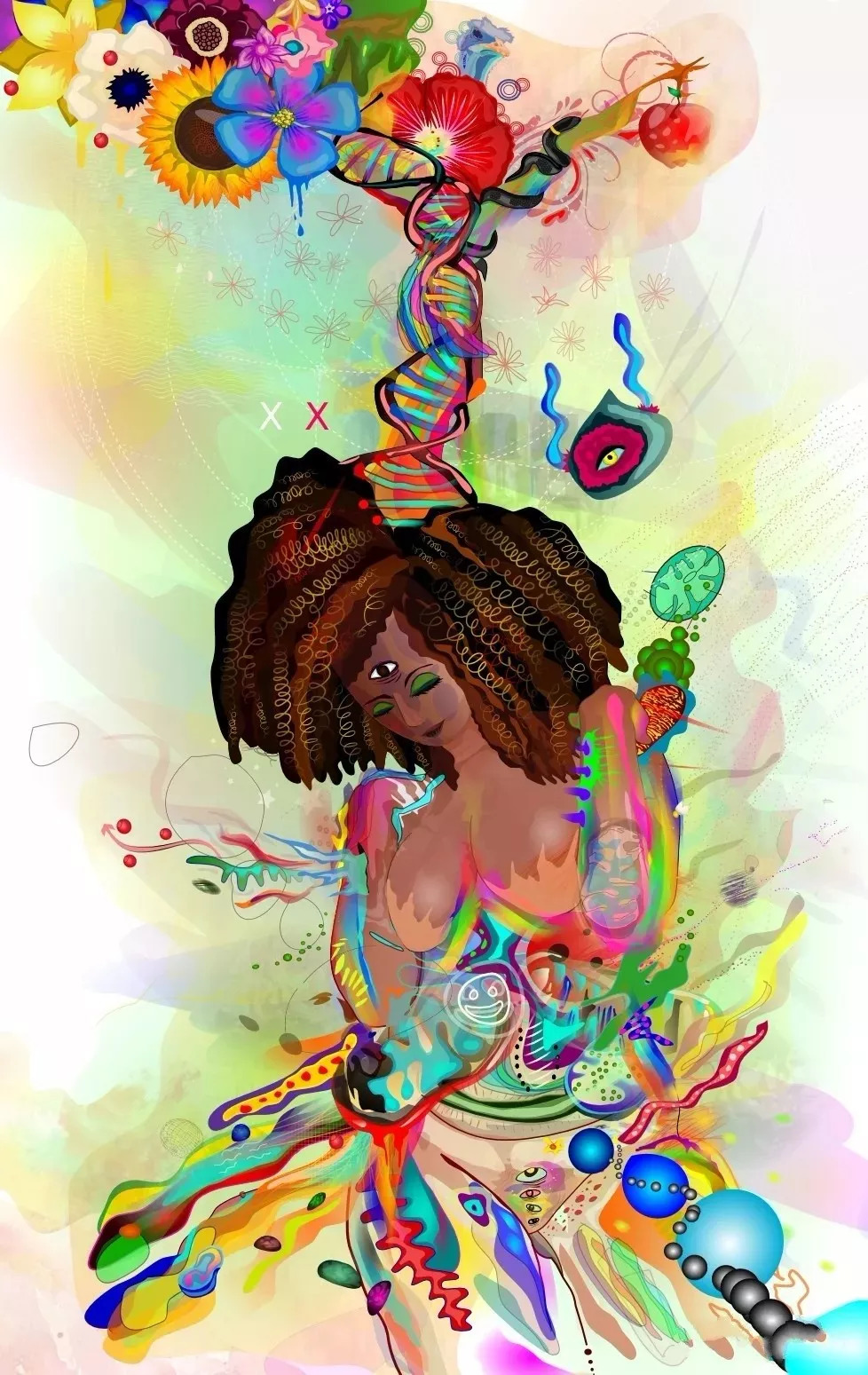 ◤线粒体夏娃艺术想象图@kevin philippe