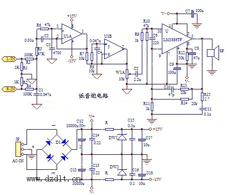 lm3886吴刚电路图图片