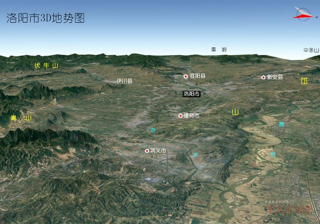 河南省北部九市高清3d地势图郑州洛阳新乡安阳焦作