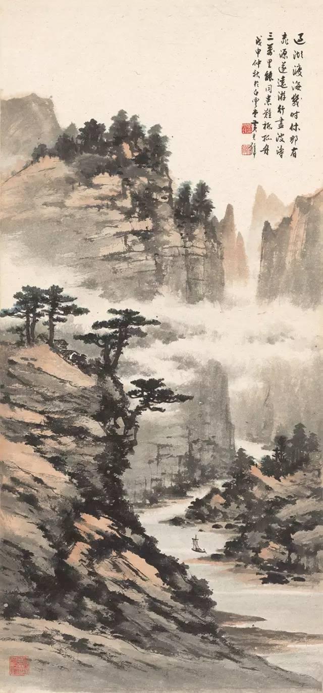 国画名家精品山水画100幅