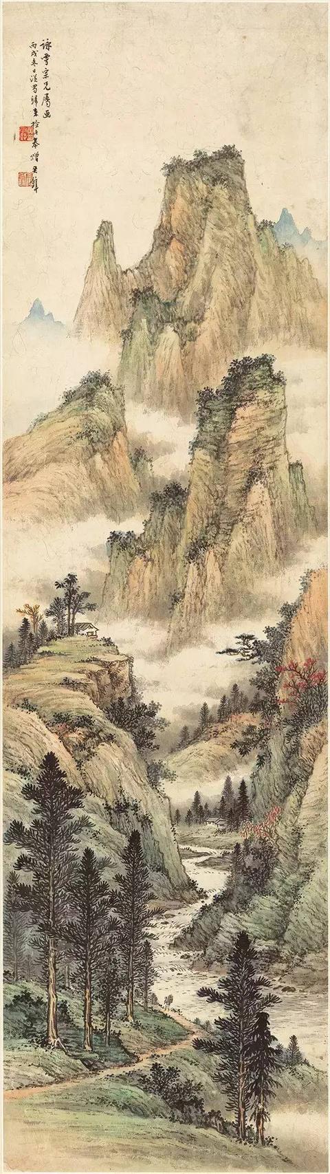 国画名家精品山水画100幅