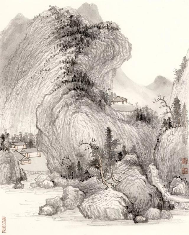 沈海工笔画作品