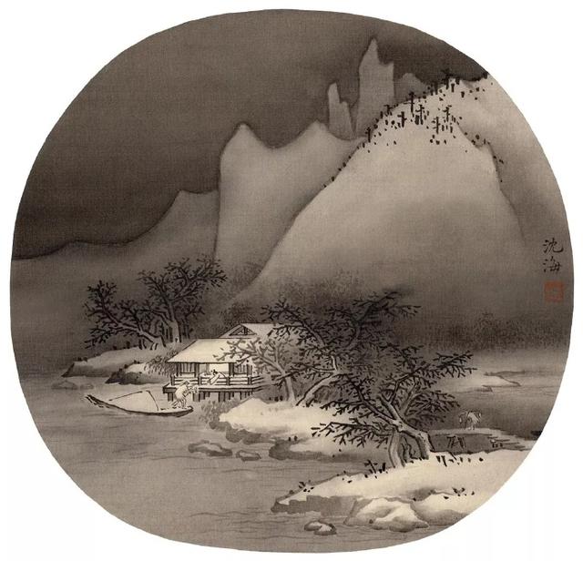 沈海工笔画作品