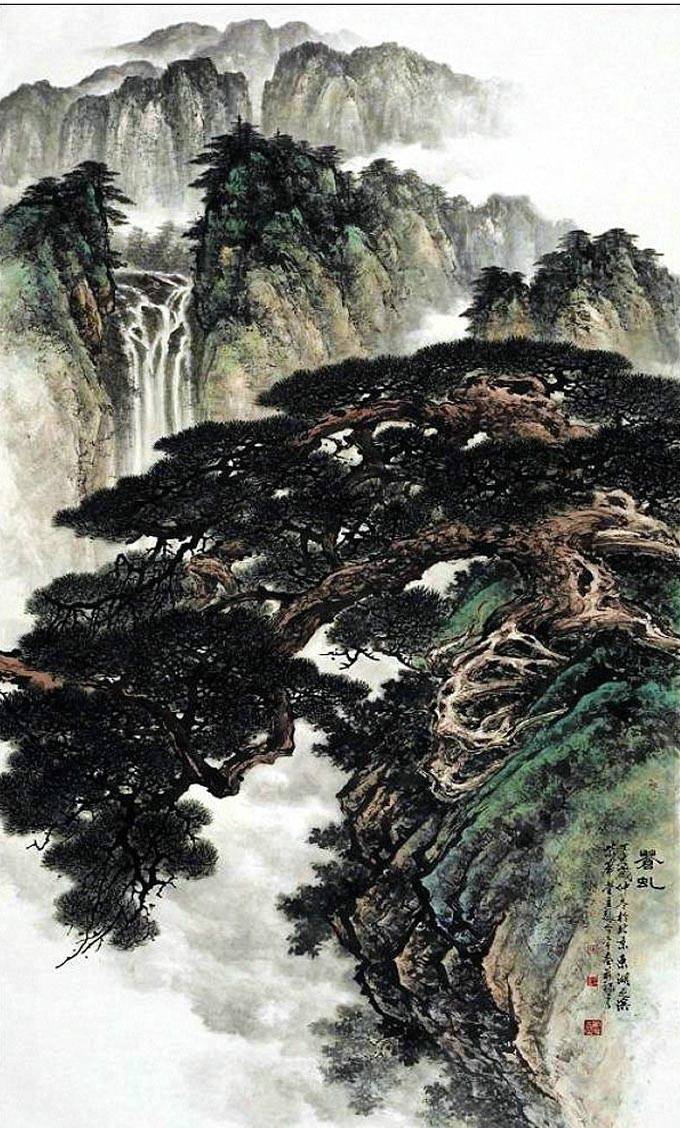 张介宇 画松