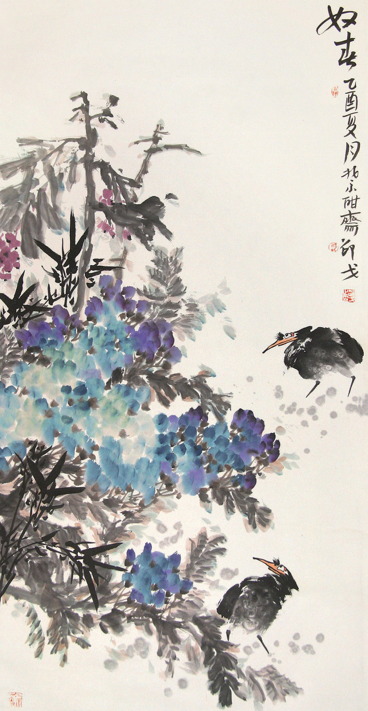 邵戈花鸟作品欣赏