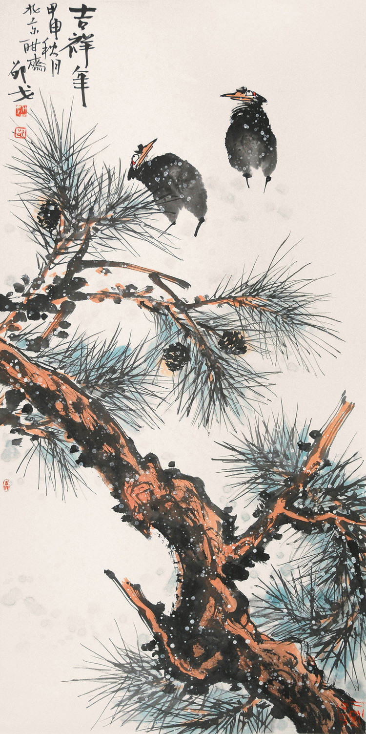 邵戈花鸟作品欣赏