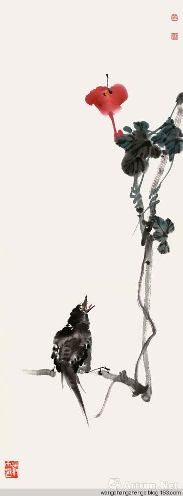 沈威峰花鸟作品欣赏五