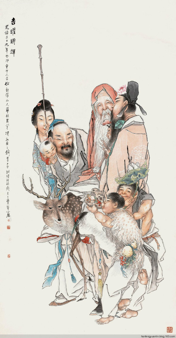 钱慧安人物画作品欣赏上