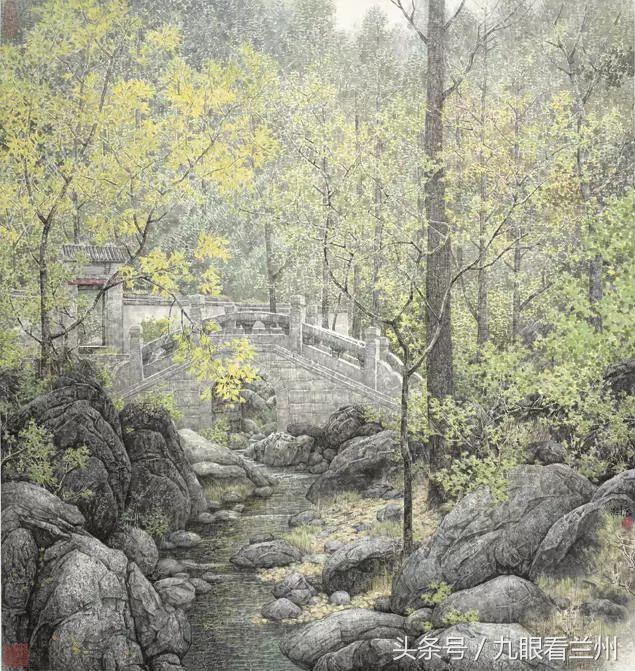 1970年至1980年在北京香山风景区工作,其间画了大量水墨和色彩风景