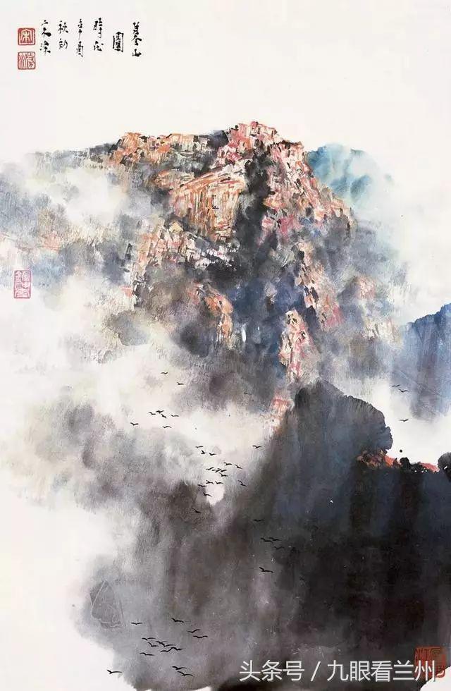 宋涤彩墨山水画作品开创了一代中国画的写实主义新风