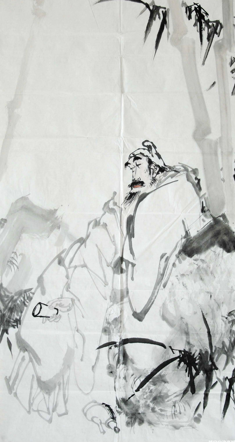 大写意王西洲人物画作品