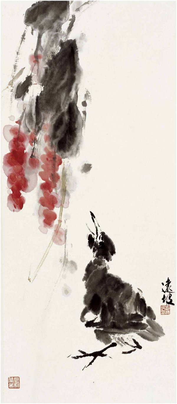 邓远坡写意花鸟画作品欣赏