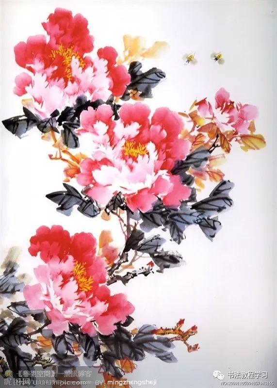 200幅美轮美奂的国画写意牡丹惊艳