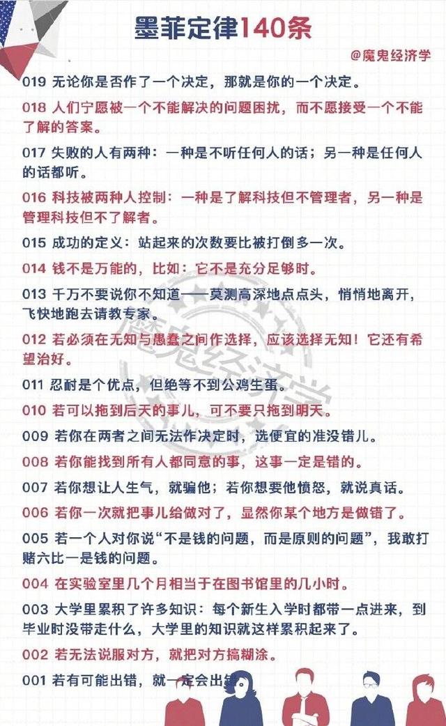 墨菲定律140条完整版看看有没有感觉说的就是你