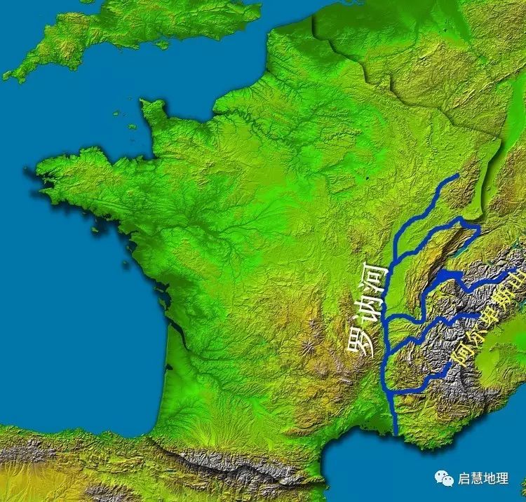 罗讷河水系特征图片