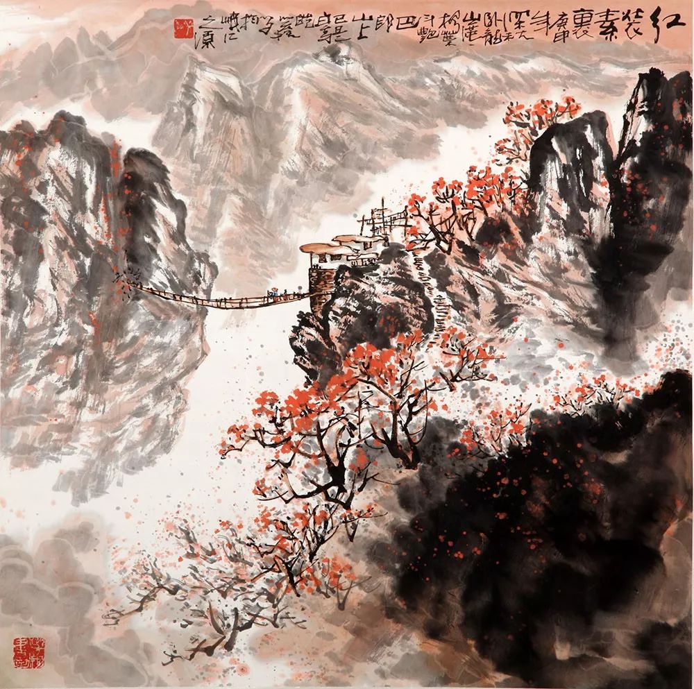 邱笑秋彩墨山水画(110幅),美醉了!