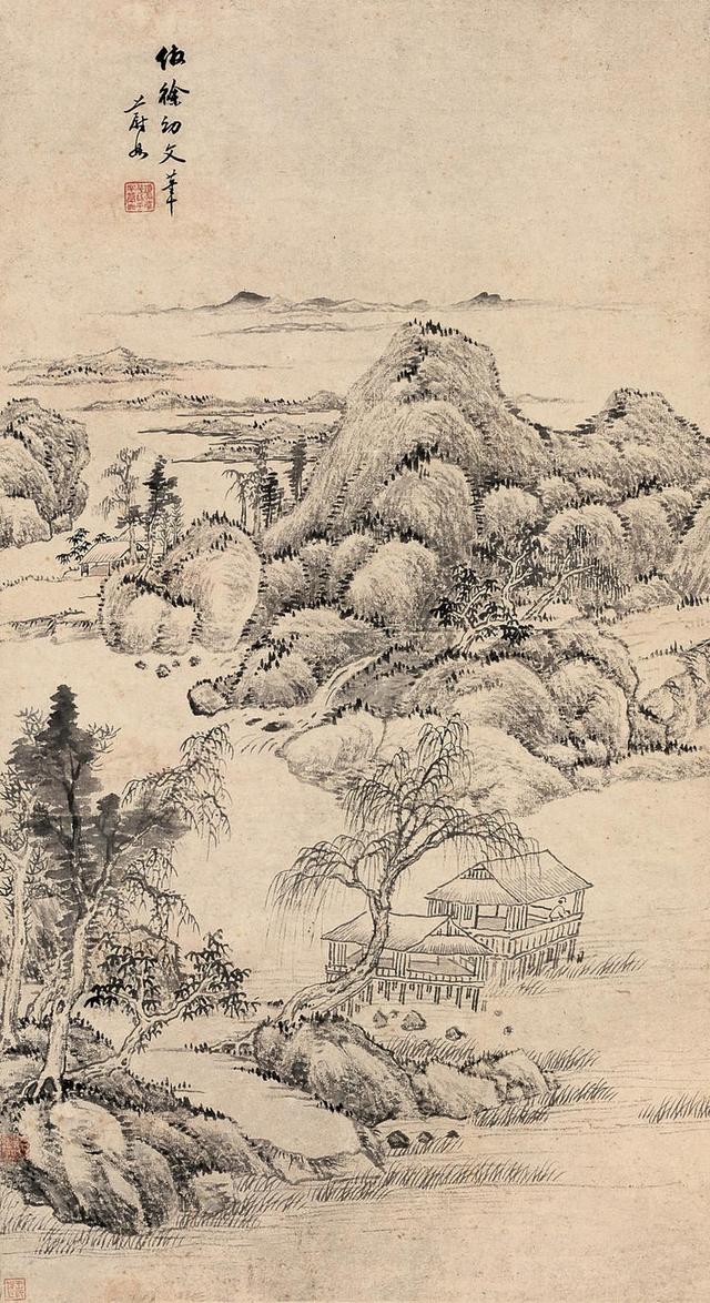 项文彦山水画作品欣赏