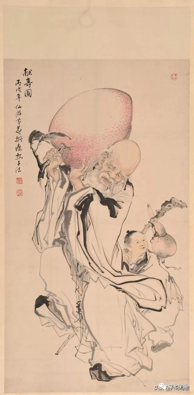 黄羲人物画作品