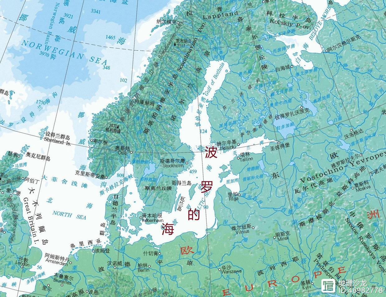 波罗的海地理位置图片