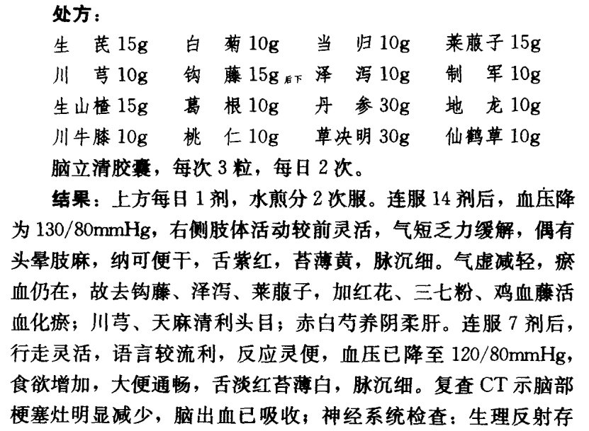 補陽還五湯在中老年慢性病中的應用補陽還五湯出自於王清任《醫林改錯