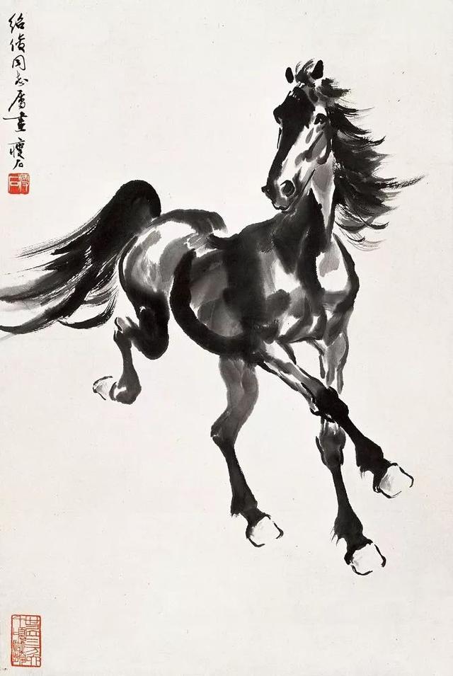 他笔下的马来自内蒙古大草原