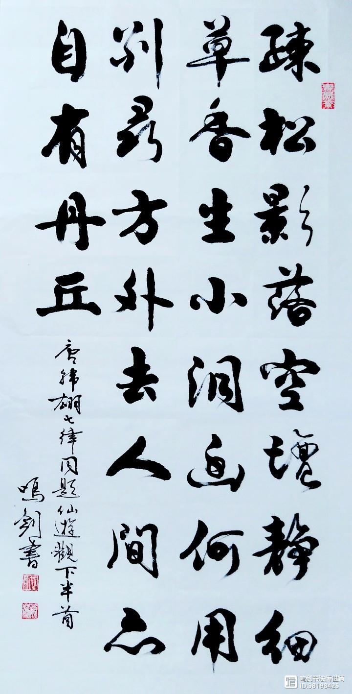 【原】鸣剑书法:竖式作品之十(原创)