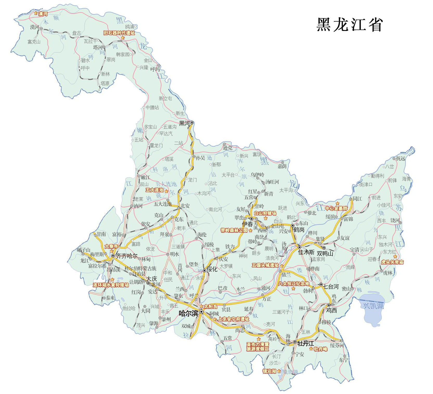 中国旅游景点地图2