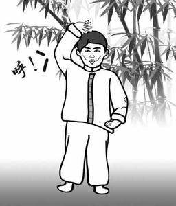 呼吸法:呵字功以鼻吸气,以口呼出,尽量做深呼吸,呼出时将肺内浊气全部