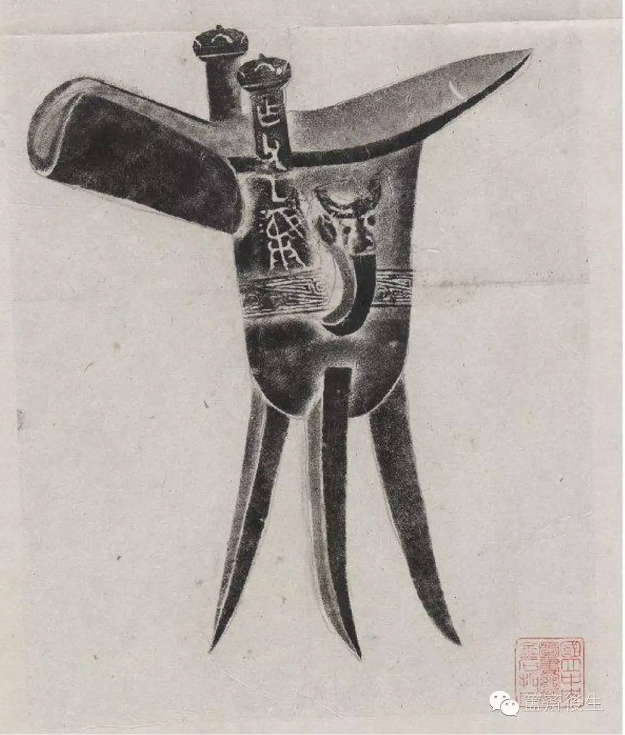 作父乙彝爵尊大口折肩圆尊□作父癸尊□父癸尊□祖丁尊□父丁尊