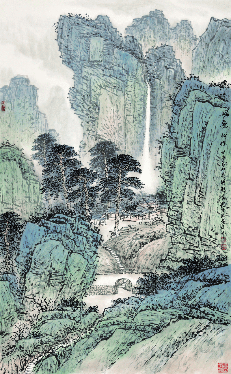 钱桂芳先生山水画技法讲座之二山水画构图