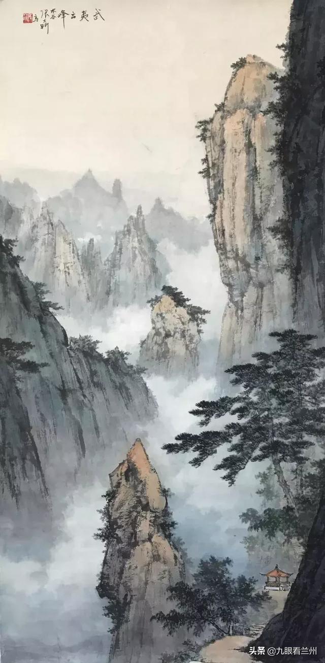 张大昕山水画作品是心灵笔墨艺术的自由