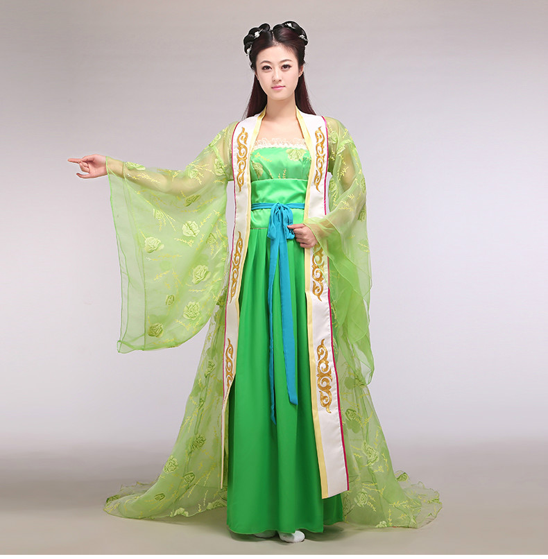 古装唐装汉服女装拖尾公主贵妃装