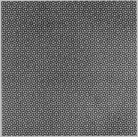 莫雷利特的泰里兹幻觉:环顾这幅图形,小圆圈看起来好像忽明忽暗连续线