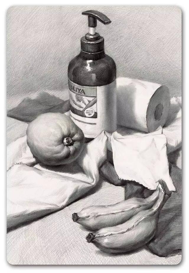 技巧分享如何把握素描静物的整体性