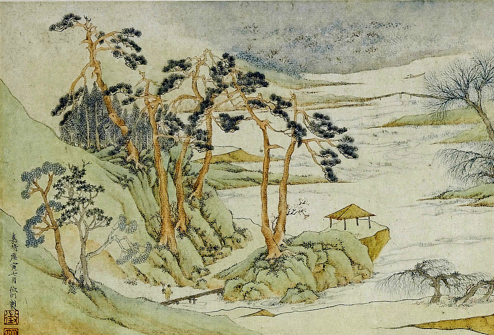 明吴门四家文徵明山水画二