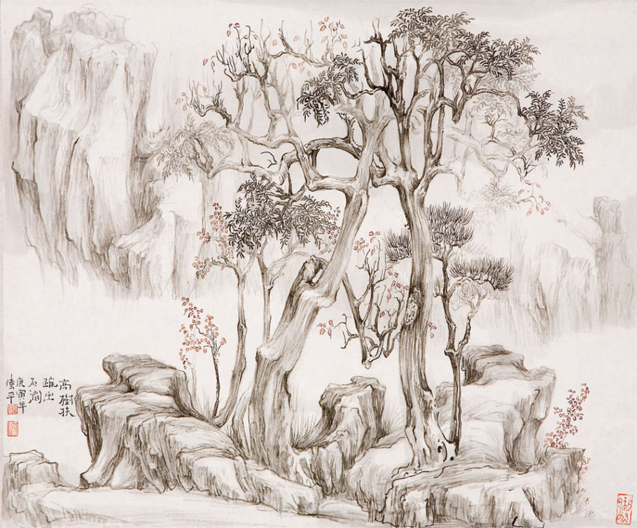 张伟平国画作品欣赏